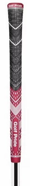 Golf Pride MCC Teams grip (.60 RND), MIDSIZE, grip de golf, rouge foncé/blanc