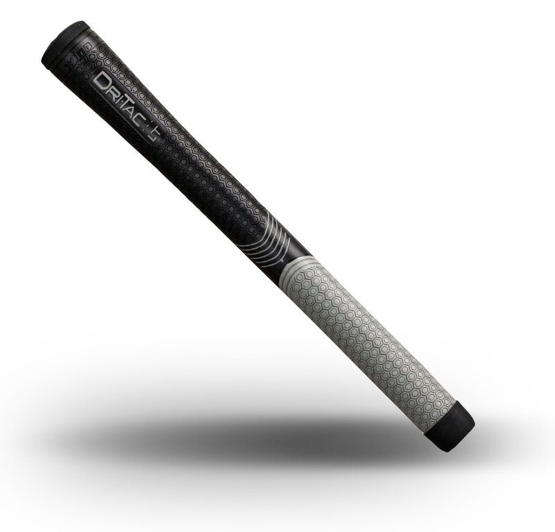Winn DriTac LT (Less Taper) +1/16" grip, MIDSIZE, noir/gris