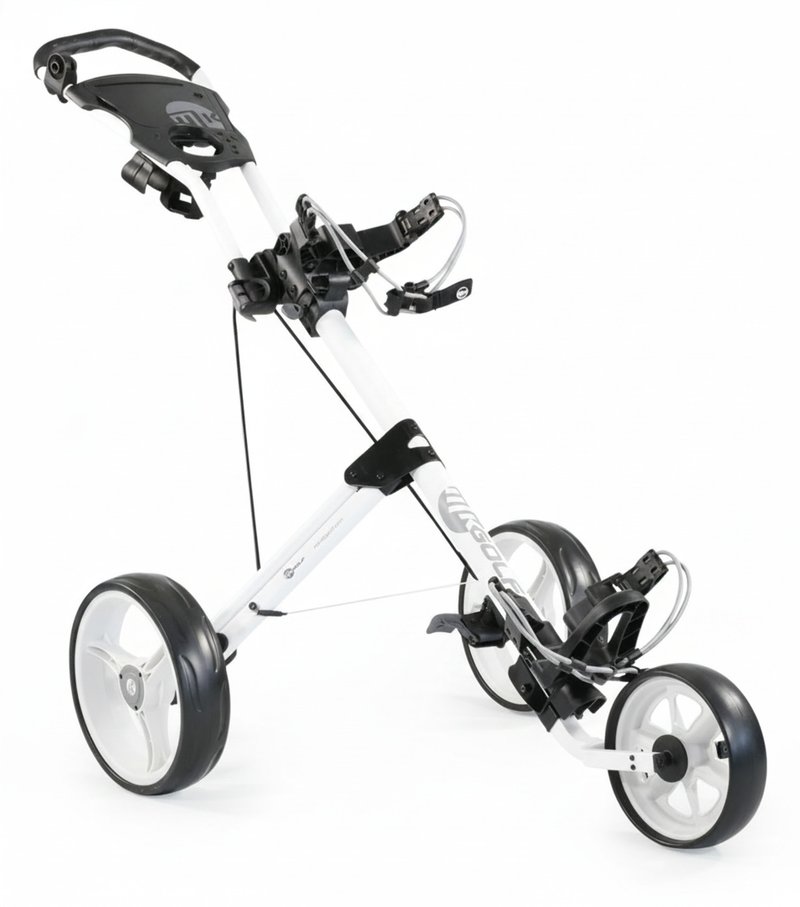 MKids 3 Wheel junior chariot de golf à pousser, blanc