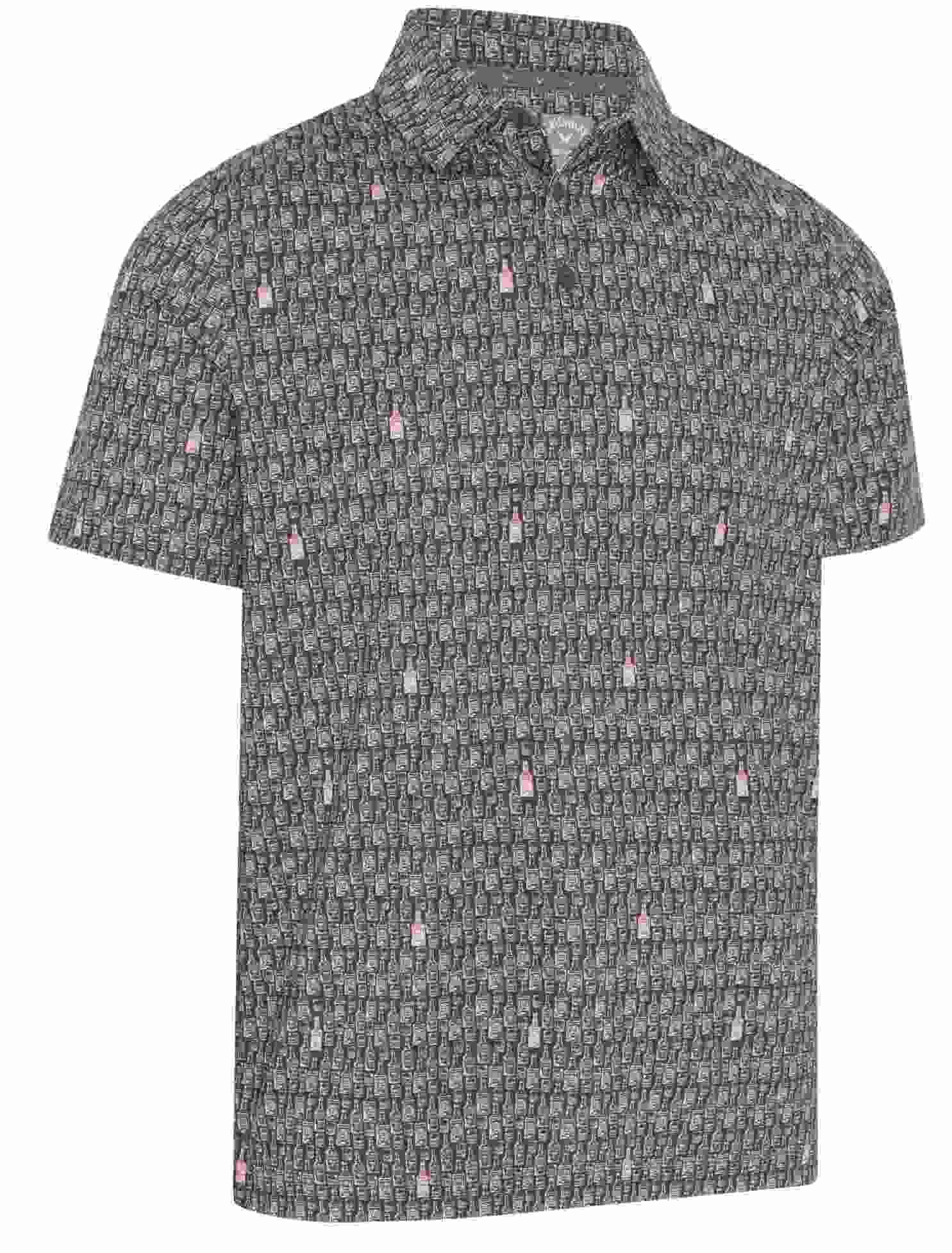 Callaway All-Over Scotch Novelty Print polo homme, asphalte