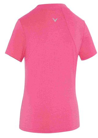 Callaway Tonal Heather polo femme, pink peacock