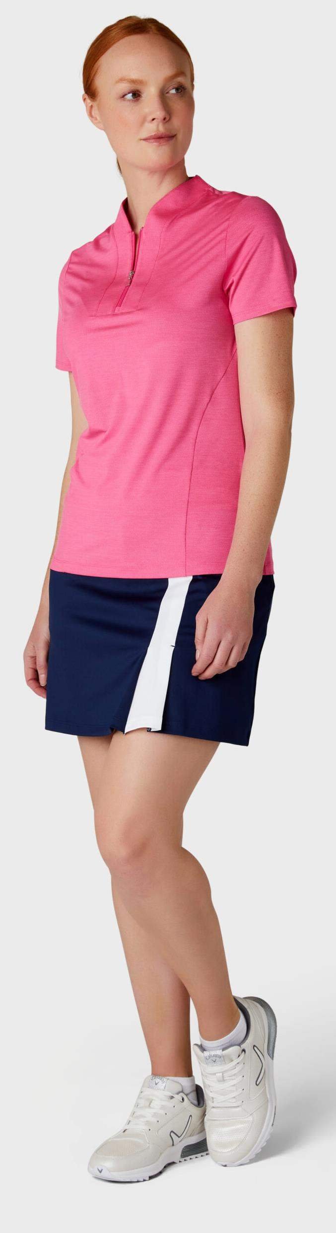 Callaway Tonal Heather polo femme, pink peacock