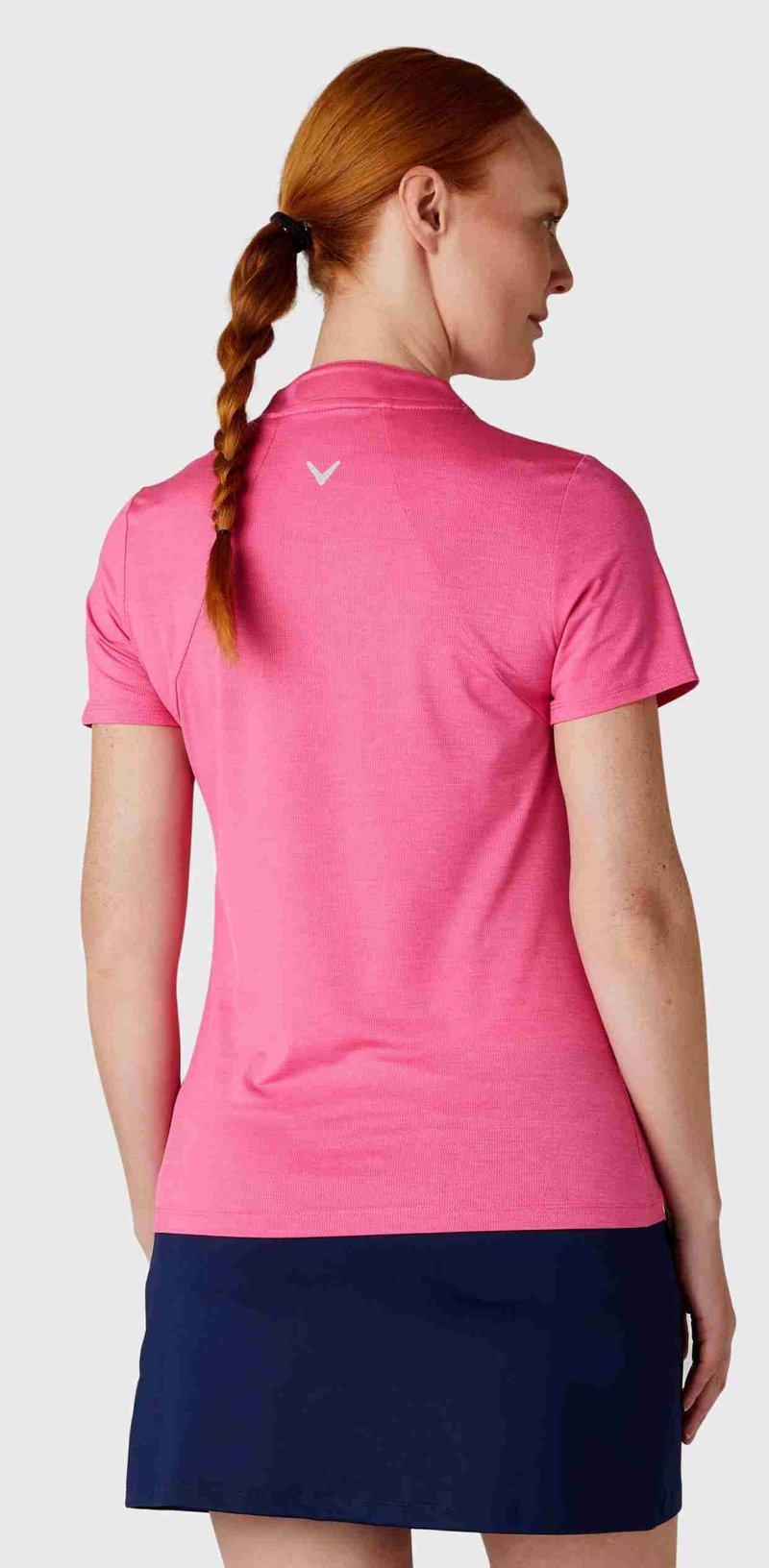 Callaway Tonal Heather polo femme, pink peacock