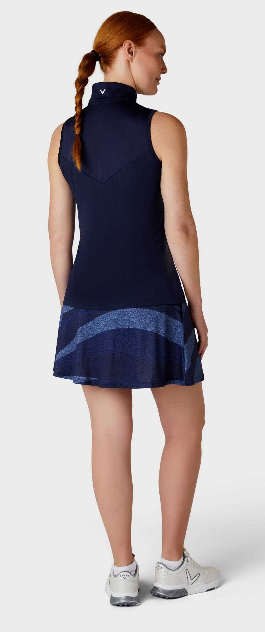 Callaway Gradient Wave Sleeveless polo femme, peacoat