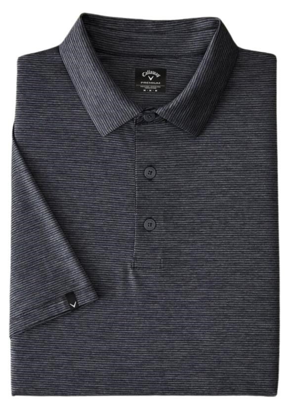 Callaway Premium Fine Line polo homme, ebony heather