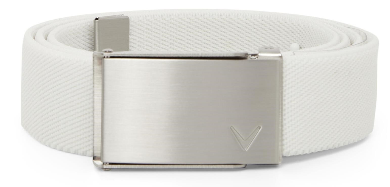 Callaway Cut To Fit Solid Webbed ceinture, blanc