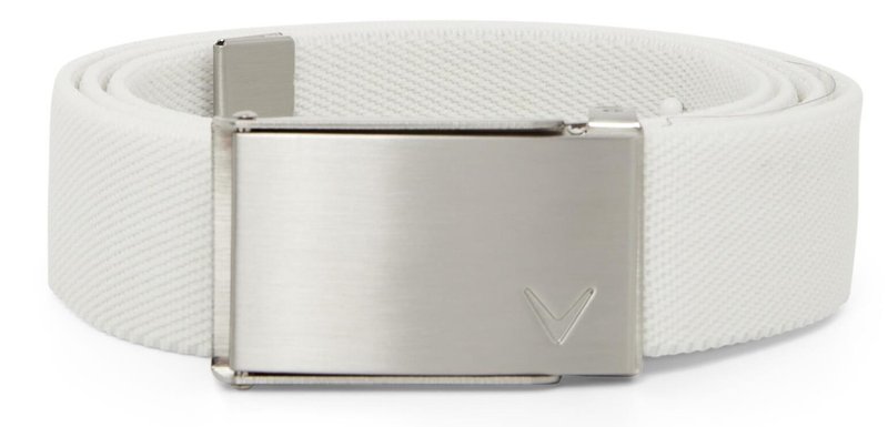 Callaway Cut To Fit Solid Webbed ceinture, blanc
