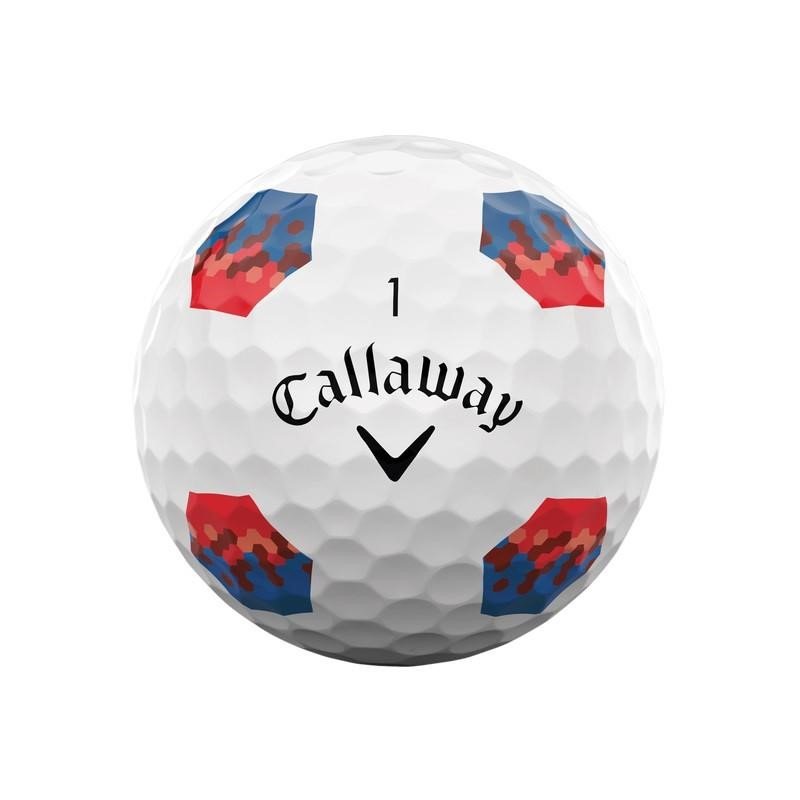 Callaway Chrome Tour TruTrack balles de golf, bleu/rouge