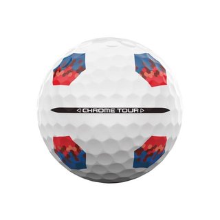 Callaway Chrome Tour TruTrack balles de golf, bleu/rouge