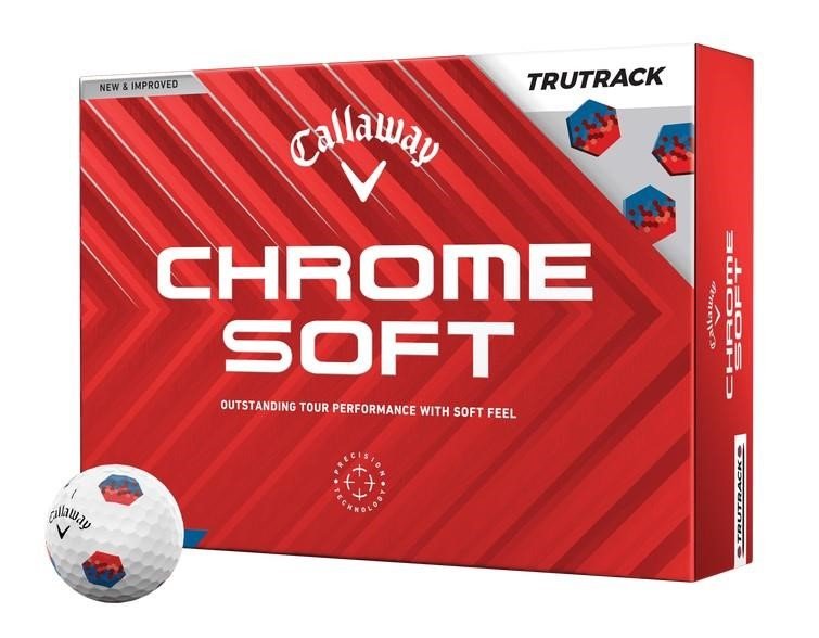 Callaway Chrome Soft TruTrack balles de golf, bleu/rouge
