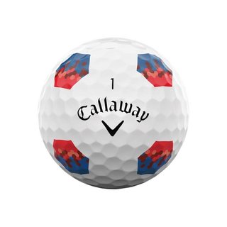Callaway Chrome Soft TruTrack balles de golf, bleu/rouge