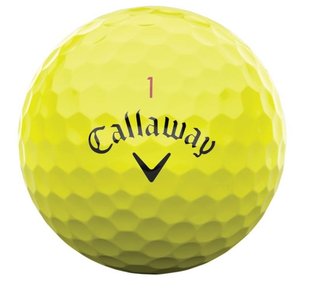 Callaway Chrome Tour 24 balles de golf, jaunes