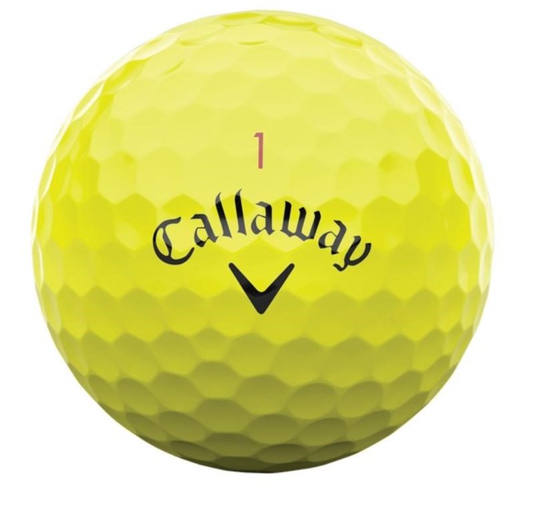 Callaway Chrome Tour 24 balles de golf, jaunes