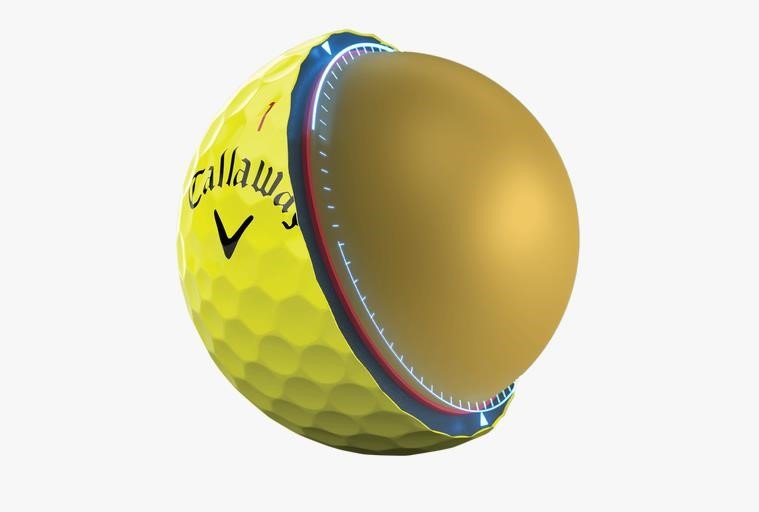 Callaway Chrome Tour 24 balles de golf, jaunes