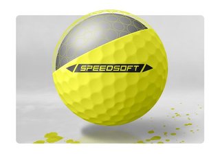 TaylorMade SpeedSoft balles de golf, jaunes