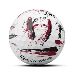 TaylorMade SpeedSoft Ink balles de golf (12 balles), rouges