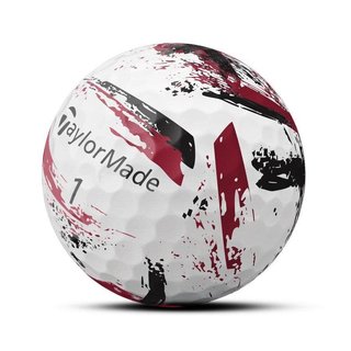 TaylorMade SpeedSoft Ink balles de golf (12 balles), rouges