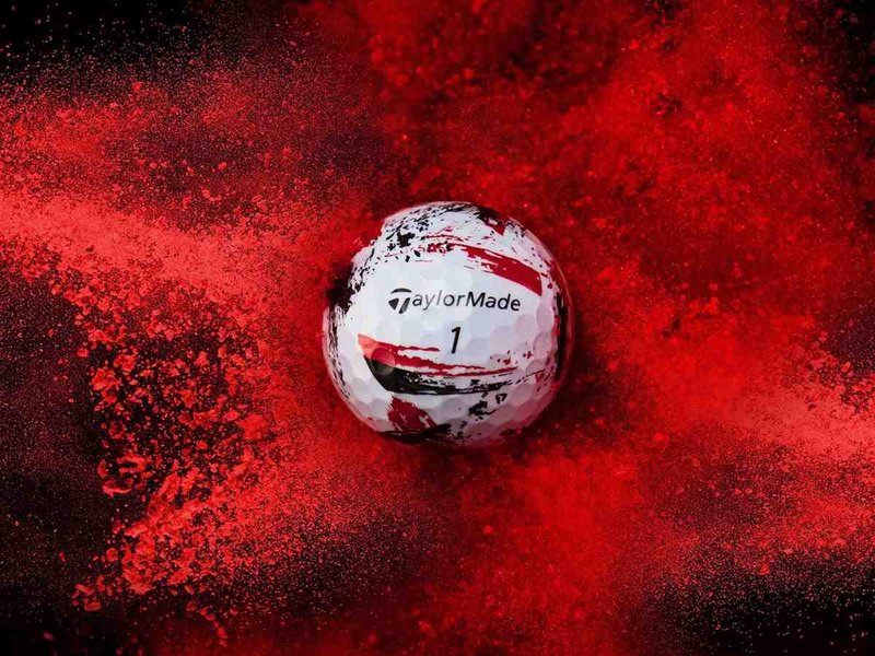 TaylorMade SpeedSoft Ink balles de golf (12 balles), rouges