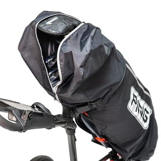 PING Golf Ping rain cape with zip, noir