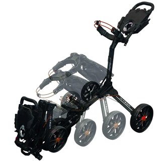 Bag Boy Nitron Auto-Open chariot manuel, graphite/charcoal