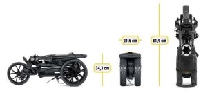 Bag Boy Slimfold Compact chariot manuel, graphite/blanc