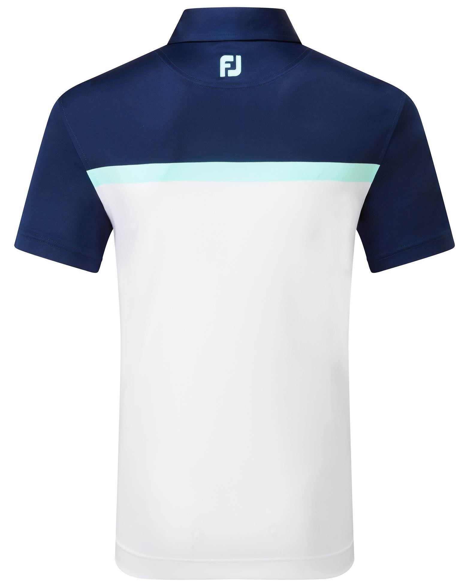 FootJoy Colour Block Lisle polo homme, blanc