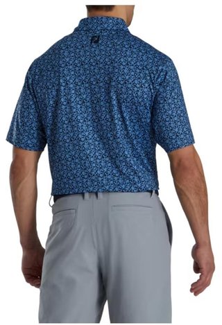 FootJoy Painted Floral Lisle polo homme, marine