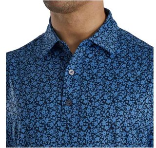 FootJoy Painted Floral Lisle polo homme, marine
