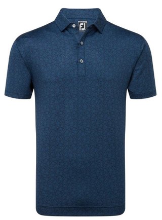 FootJoy Painted Floral Lisle polo homme, marine