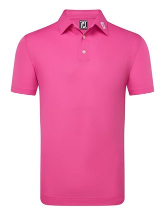 FootJoy Stretch Pique Solid polo homme, rose vif