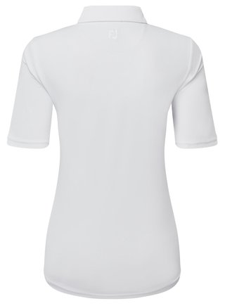 FootJoy Half-Sleeve Pique polo femme, blanc