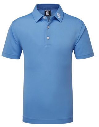 FootJoy Stretch Pique Solid junior polo, bleu