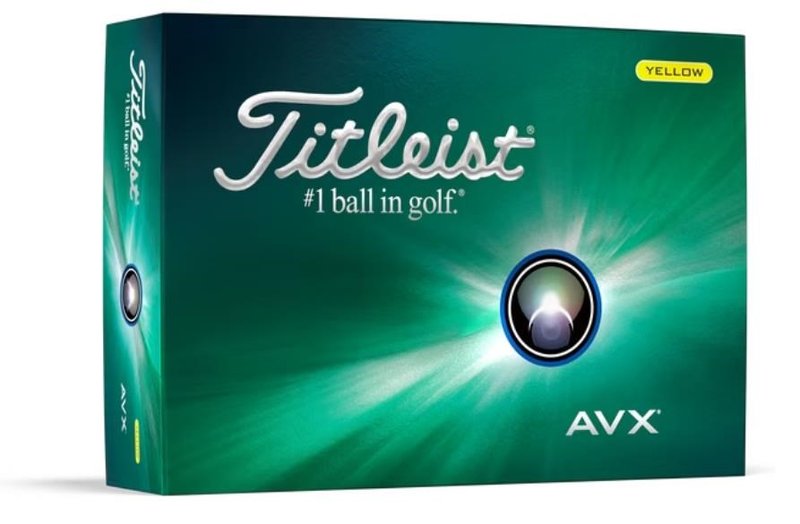 Titleist AVX 2024 balles de golf, jaunes