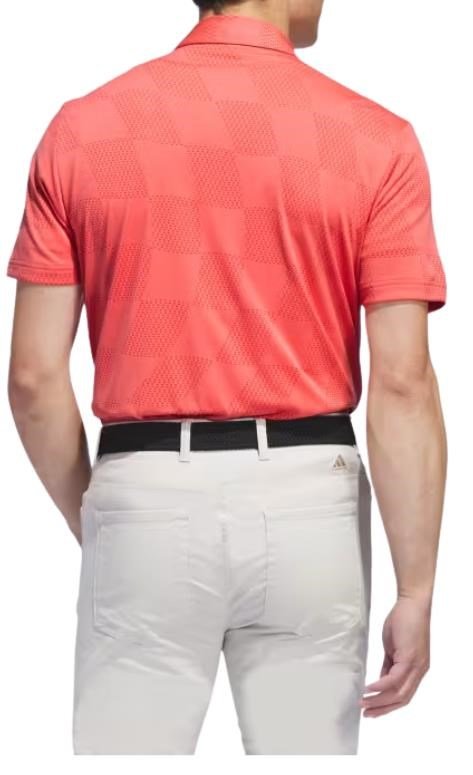 Adidas Textured polo homme, preloved scarlet