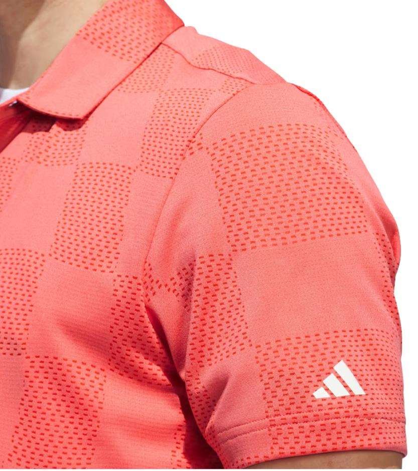 Adidas Textured polo homme, preloved scarlet