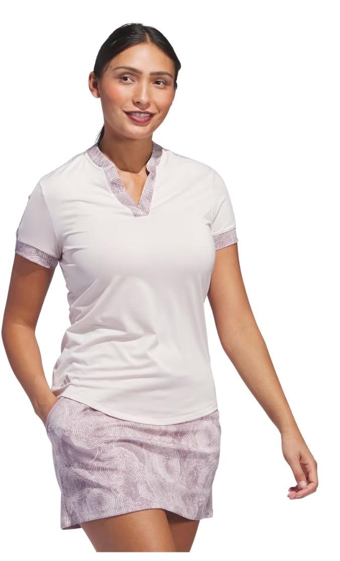Adidas Ultimate 365 Printed polo femme, putty mauve