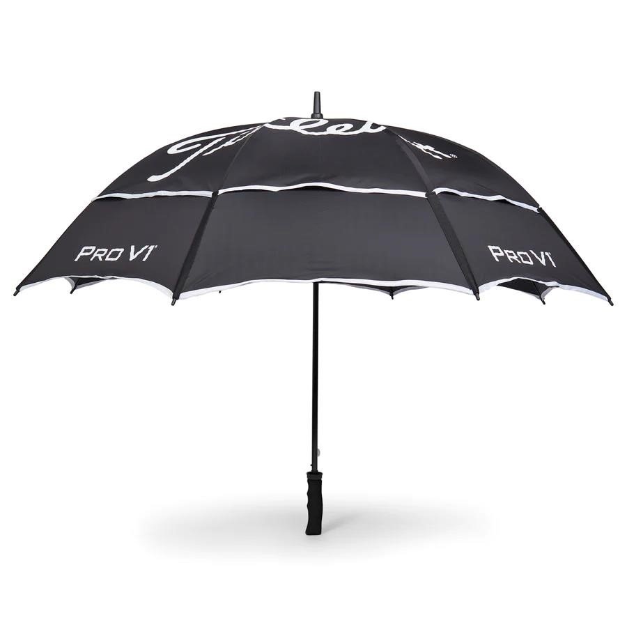Titleist Tour Double Canopy parapluie 68", noir/blanc