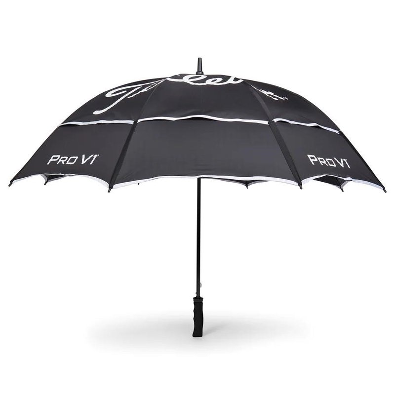 Titleist Tour Double Canopy parapluie 68", noir/blanc