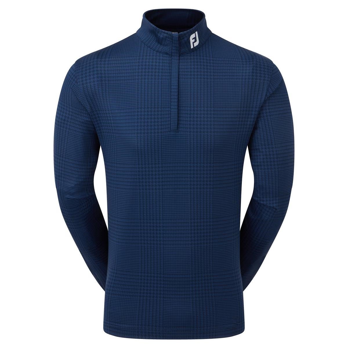 FootJoy Glen Plaid Print Chill-Out sweatshirt homme, navy