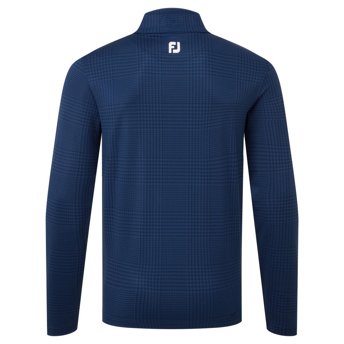 FootJoy Glen Plaid Print Chill-Out sweatshirt homme, navy