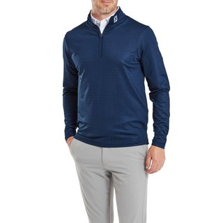 FootJoy Glen Plaid Print Chill-Out sweatshirt homme, navy