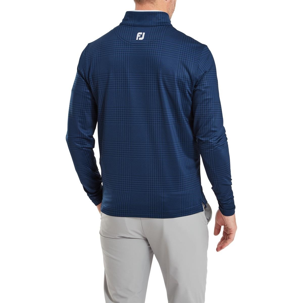 FootJoy Glen Plaid Print Chill-Out sweatshirt homme, navy