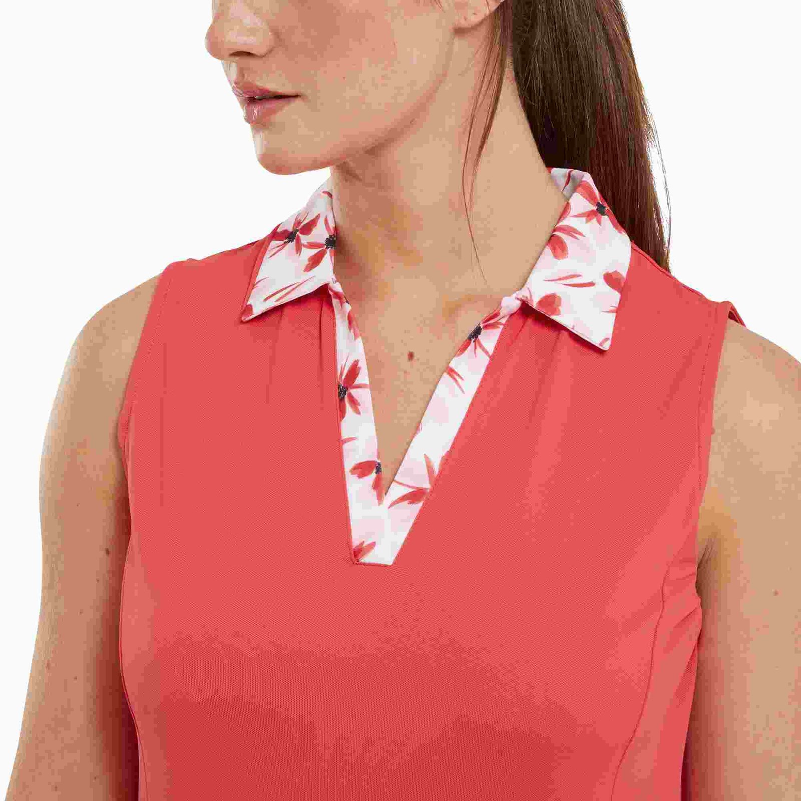 FootJoy Floral Trim robe de golf 2024, rouge