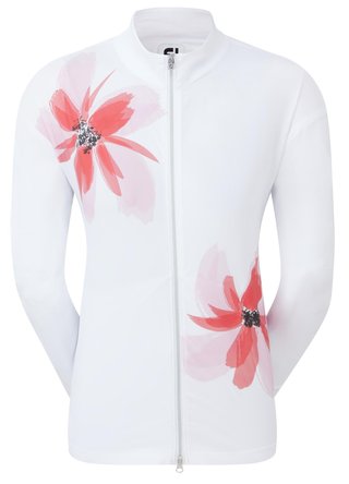 FootJoy Lightweight Full-Zip veste femme, blanc/rose