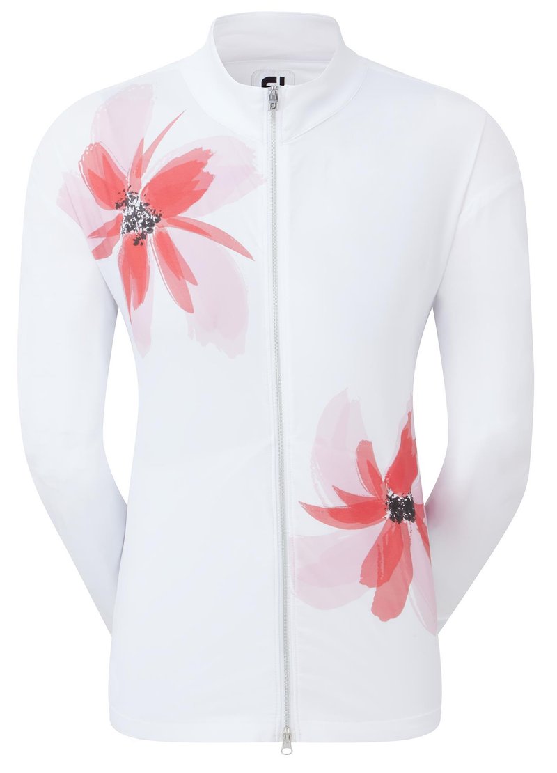 FootJoy Lightweight Full-Zip veste femme, blanc/rose