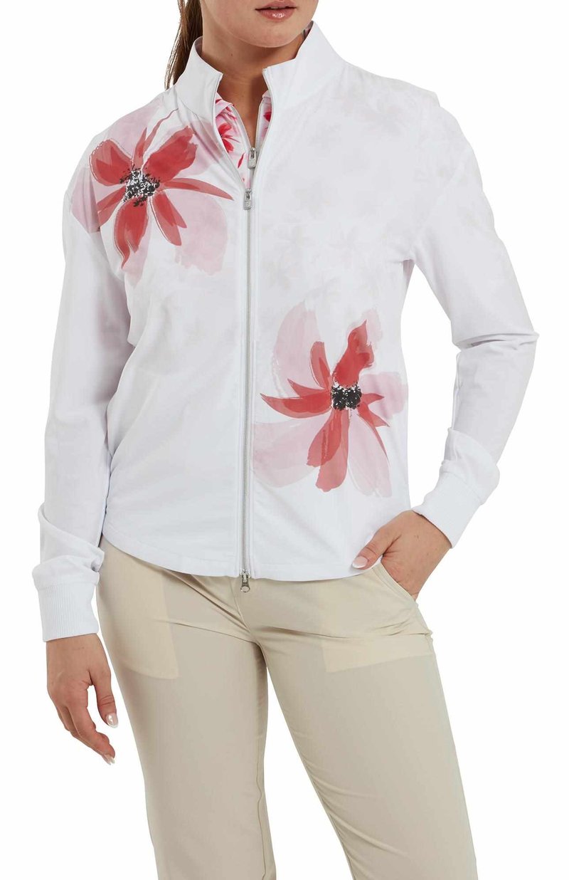 FootJoy Lightweight Full-Zip veste femme, blanc/rose