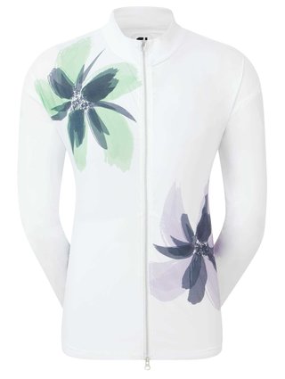 FootJoy Lightweight Full-Zip veste femme, blanc/lavande