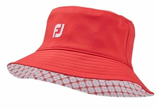 FootJoy Reversible chapeau réversible femme, rouge/vichy
