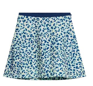 J.Lindeberg Themba jupe de golf femme 2024, leopard aruba blue