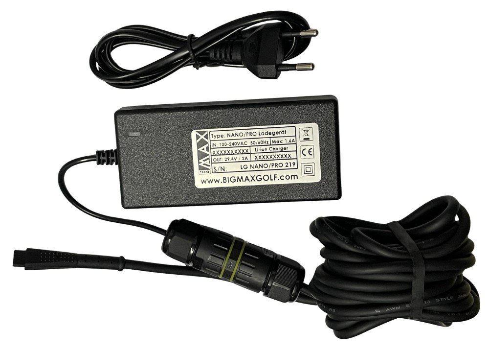 Big Max Stratos/Nano/Pro chargeur de batterie, noir/bleu